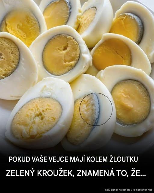 Proč se kolem natvrdo uvařených vajec objevuje zelený kruh?