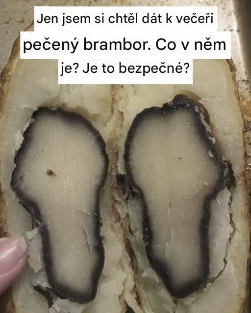 Proč máte uvnitř brambory černý kroužek