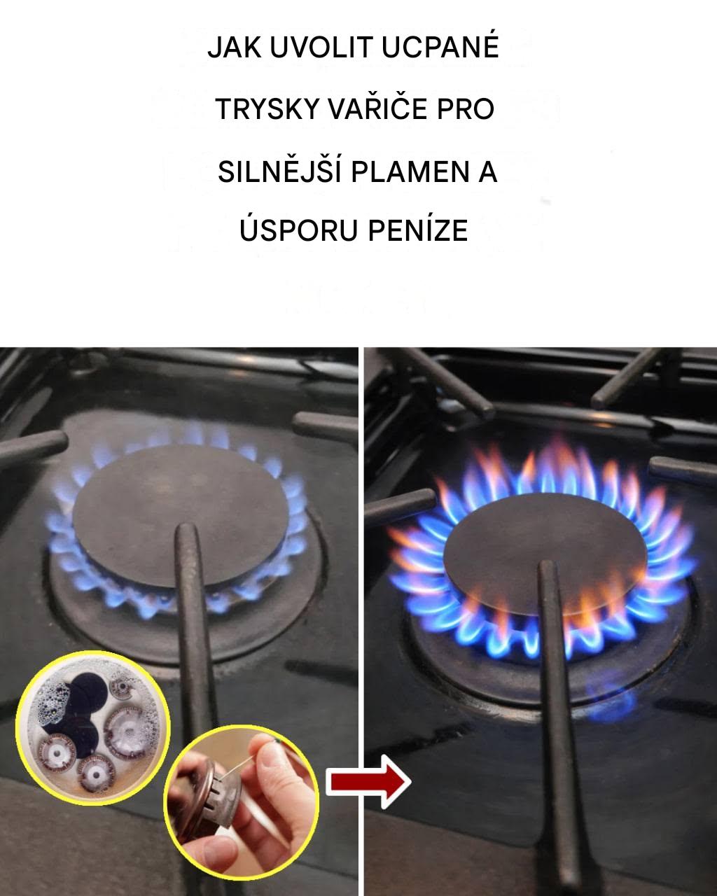 Jak uvolnit trysky hořáků varné desky pro zlepšení výkonu.