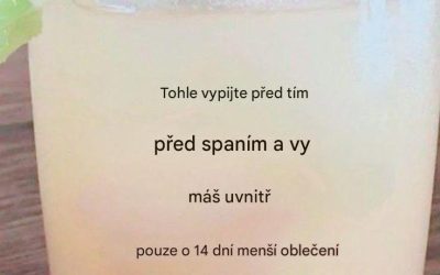 Pijte před spaním a zbavte se veškerého břišního tuku za pouhý 1 týden.