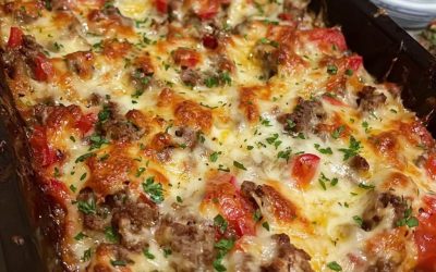 Filadelfský cheesesteak Casserole