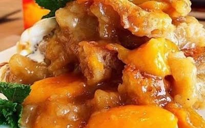 Recept na broskvový cobbler Crown Royal