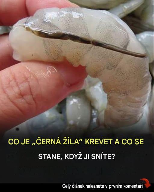 Co se stane, když sníte černou žílu v ocasu krevety?