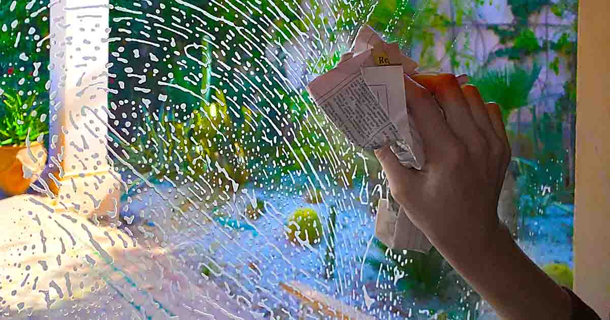 Jednoduchý a ekonomický trik, jak vyčistit okna v rekordním čase