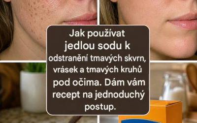 Jak použít jedlou sodu k odstranění tmavých skvrn, vrásek a tmavých kruhů z obličeje.