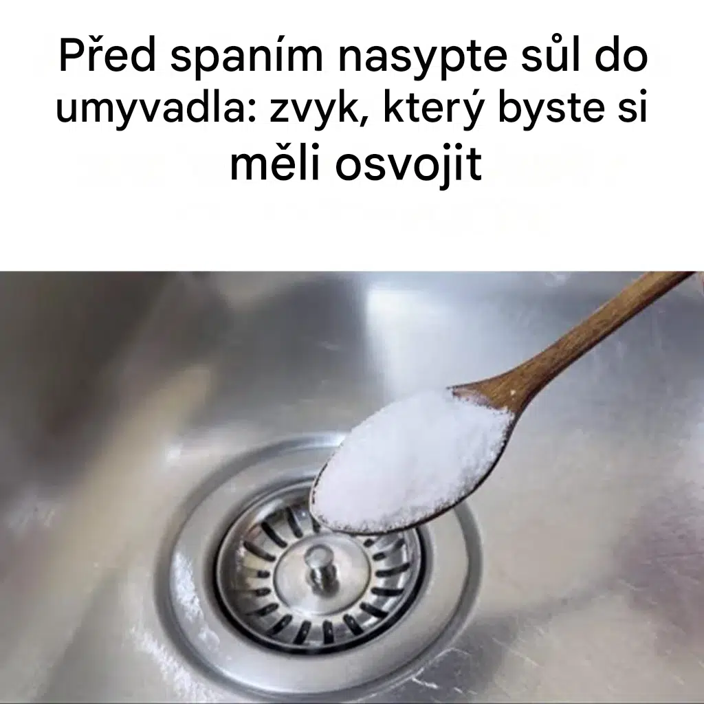 Nečekané výhody soli v sifonu